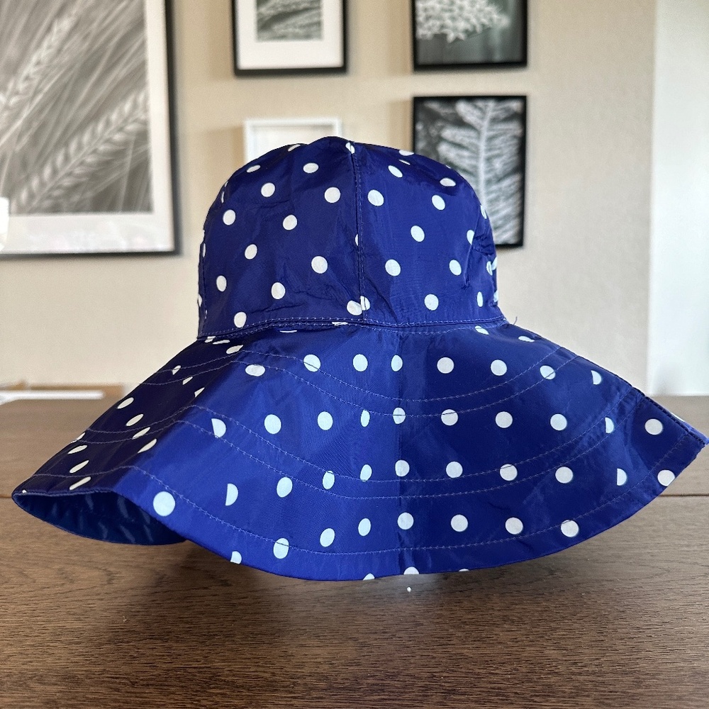 Polka Dot Floppy Hat Gold Coast Packable Hat